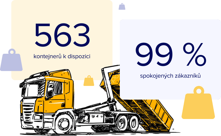 Partneři, 563 kontejnerů k dispozici, 99% spokojených zákazníků